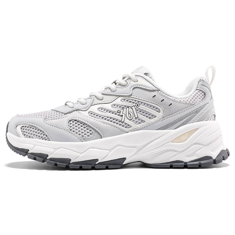 361° Cushioning Breathable Low top Chunky Sneakers Women's Gray