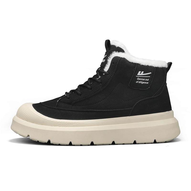 WARRIOR Warrior Thermal Abrasion Resistant Height Increasing Slip Resistant Coverage Balance Snow Boots Men's Black