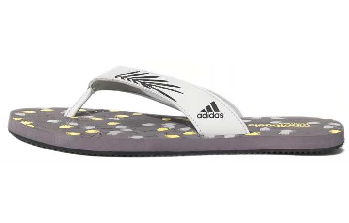 Adidas Adidas Cloudfoam Rubber Sole Slide Slippers Women's White Gray