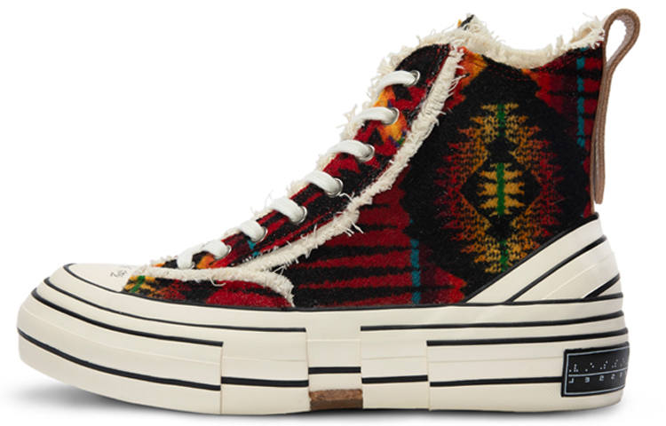 XVESSEL VESSEL G.O.P. Highs Deep Colors Canvas Shoes Unisex Brown Red