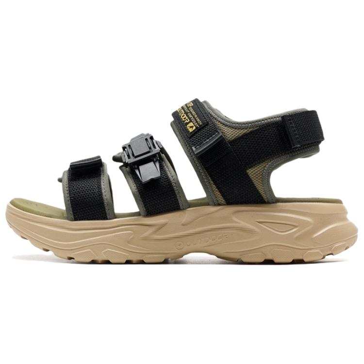 XTEP XTEP Beach Sandals Men's Black Green