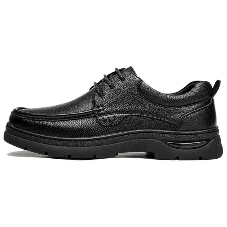 CAMEL CAMEL Casual Leather Shoes Men's Low Top Brown, Black
