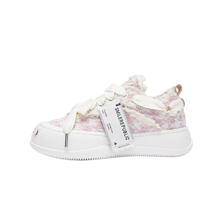 SMILEREPUBLIC Low top Canvas Shoes Unisex Pink