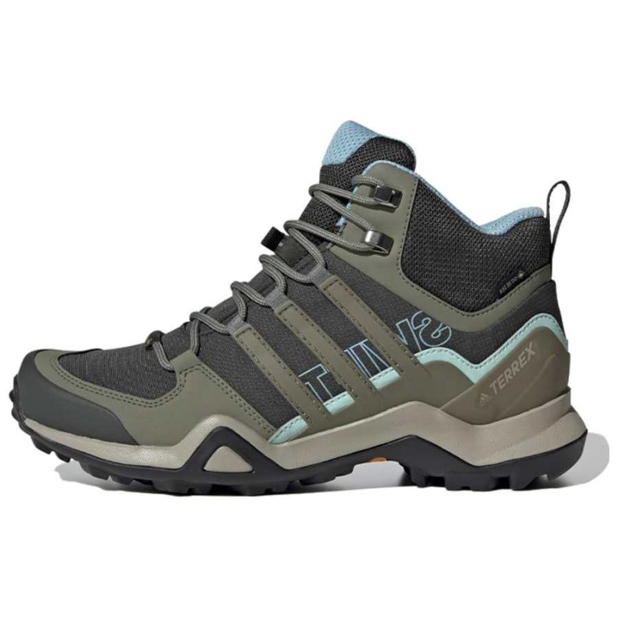 Adidas Adidas Terrex Swift R2 Mid Gt Breathable Mid top Mountaineering Shoes Women's Green