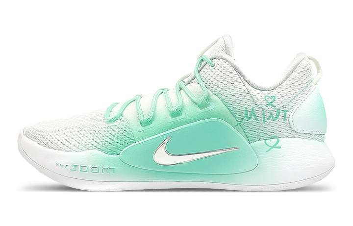 Nike Nike Hyperdunk 10 Cushioning Slip Resistant Abrasion Resistant Low top Basketball Shoes Men's White Green