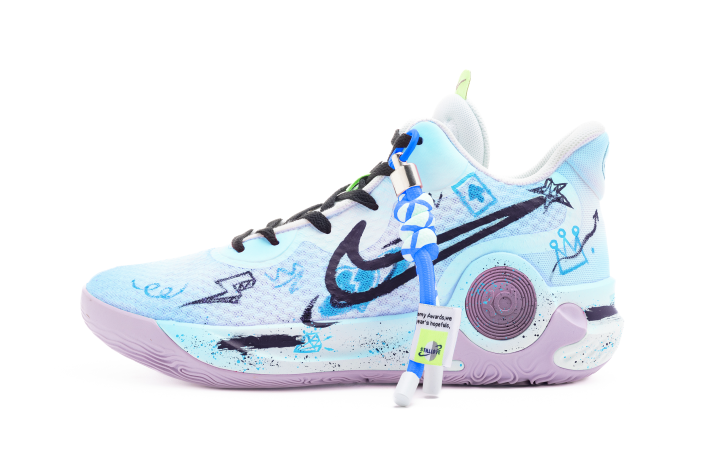 Nike Nike KD Trey 5 IX Aurora Trail Hand Drawn Graffiti Slip Resistant Abrasion Resistant Mid top Vintage Basketball Shoes