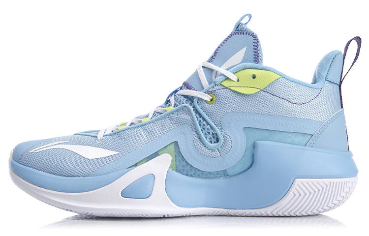 Li-Ning Li Ning Storm BadFive Basketball Shoes Men's Mid Top Aurora Blue