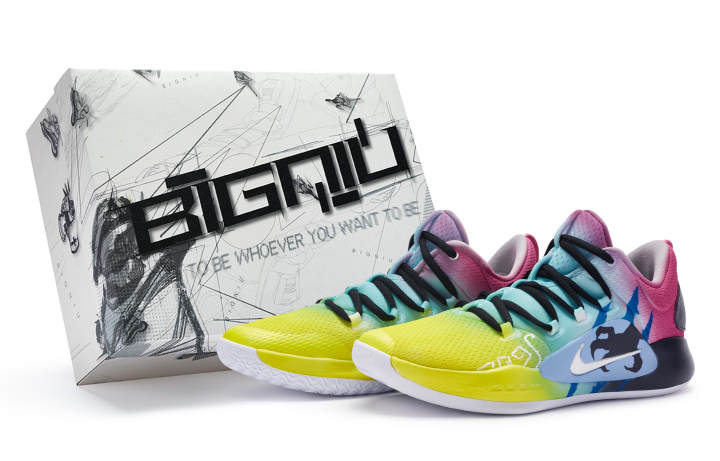Nike Nike Hyperdunk X 811 Manufacturing, Iridescent Dragon Pattern, Special Shoe Box Cushioning Slip Resistant