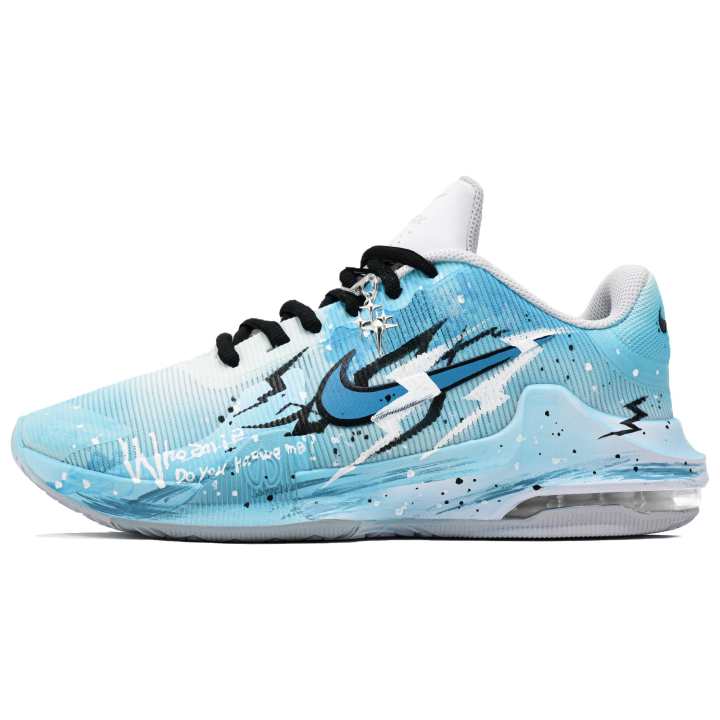 Nike Nike Air Max Impact 4 Classic And Versatile Abrasion Resistant Abrasion Resistant Mid top Basketball Shoes Men's Blue