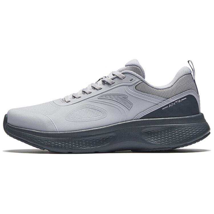 Anta Fabric Slip Resistant Abrasion Resistant Low top Training Shoes Men's Gray