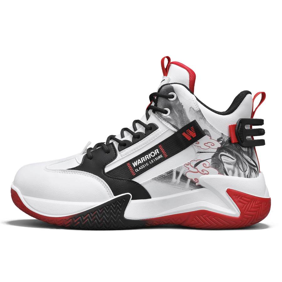 Warrior Synthetic Leather Mid top Basketball Shoes Men's