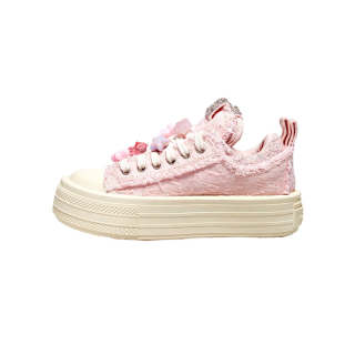 Foreshadow Double Uni 2.0 Strawberry Sorbet Low top Canvas Shoes Women's Pink