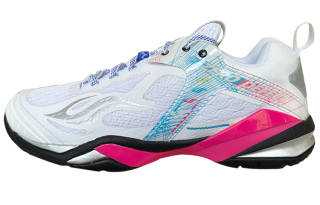 BONNY Raven Deficit Collection The Realm Of The Future Cushioning Breathable Low top Badminton Shoes Unisex White