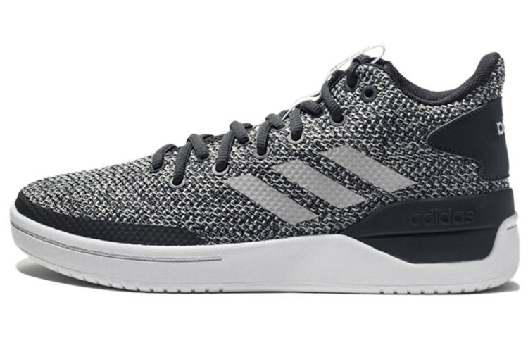 Adidas Neo Bball80s Fabric Abrasion Resistant Low top Vintage Basketball Shoes Women's Black White Gray