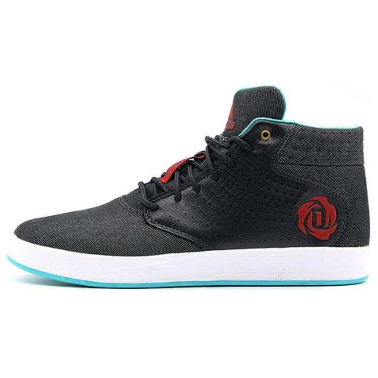 Adidas Adidas D Rose Lakeshore Slip Resistant Abrasion Resistant Mid top Basketball Shoes Men's Black