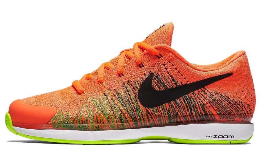 Nike Nike Court Zoom Vapor 9.5 Comfortable Cushioning Slip Resistant Support Balance Low top Tennis Shoes Men's Orange Green