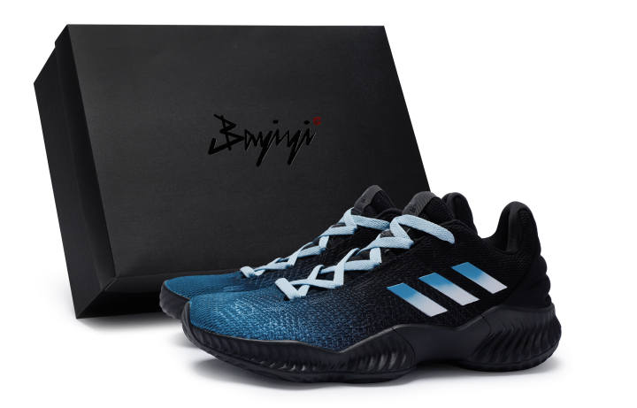 Adidas Adidas Pro Bounce 2018 Low 811 Manufacturing, Deep Sea Mirage Blue, Special Shoe Box Cushioning Slip Resistant Low top