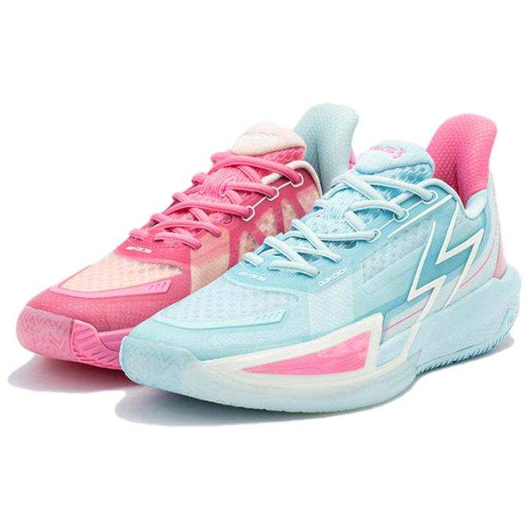 361° Big3 4.0 QUICK Reverse Comfortable Mesh Low top Basketball Shoes Unisex Blue Pink