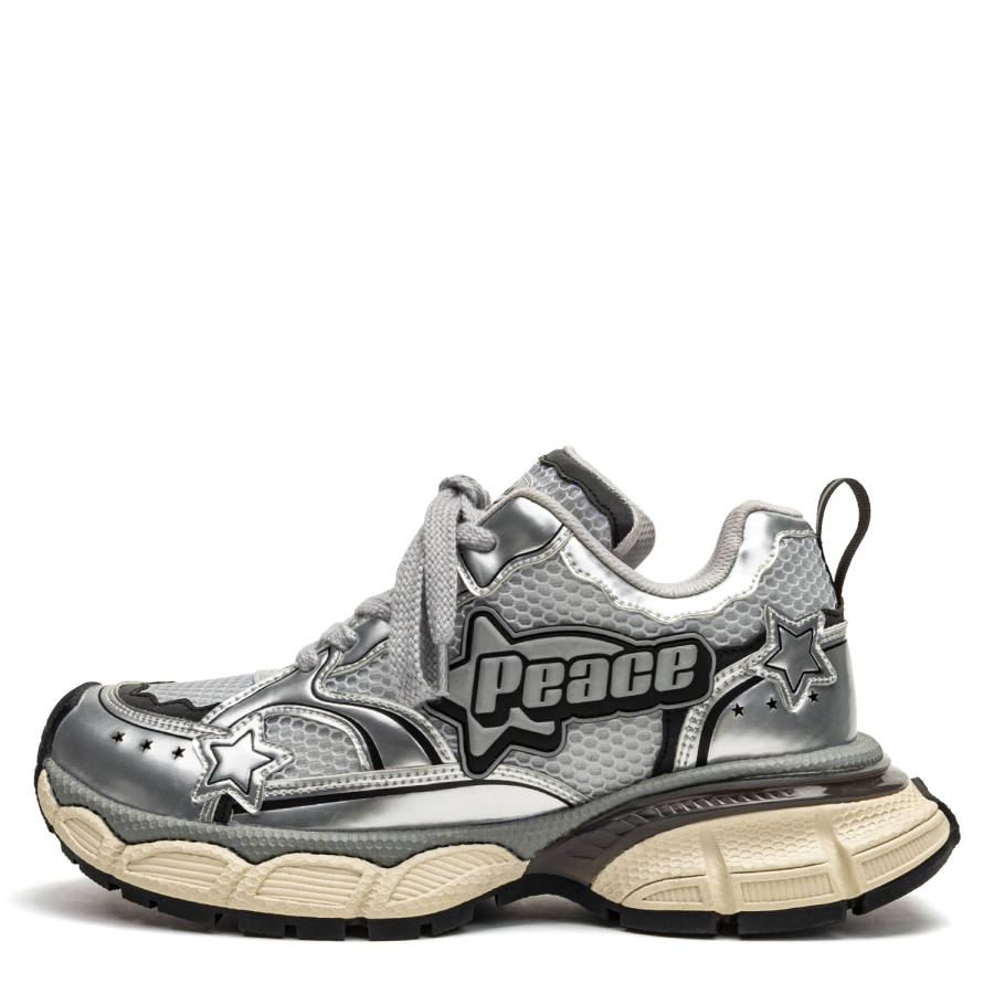 Youthloser Low top Chunky Sneakers Unisex Silver