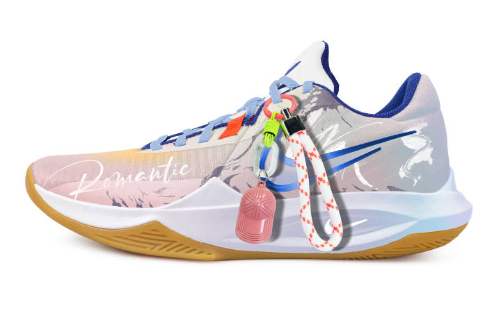 Nike Nike Precision 6 Light Beauty Contouring Fabric Slip Resistant Abrasion Resistant Low top Basketball Shoes Men's Pink