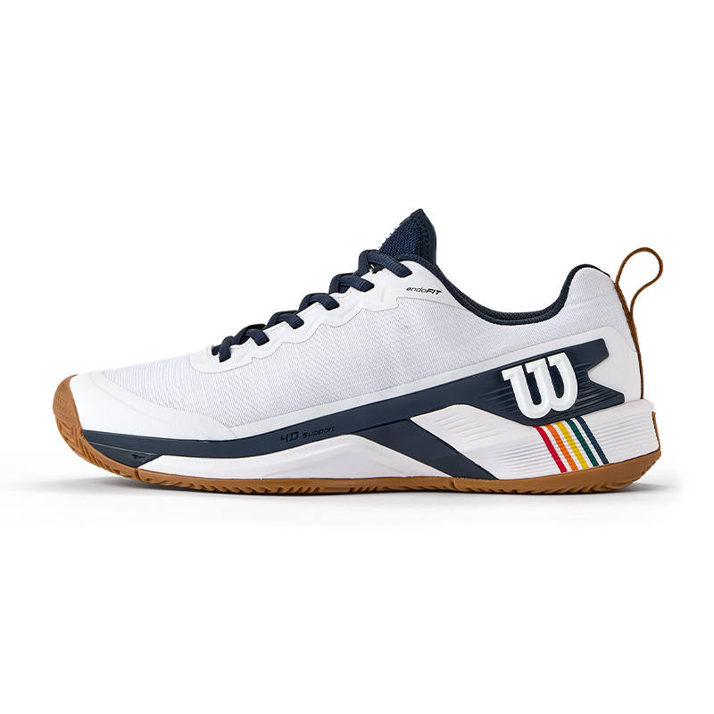 Wilson RUSH PRO 4.5 Abrasion Resistant Coverage Support Low top Tennis Shoes Men's White