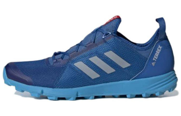 Adidas Adidas Terrex Speed Fabric Slip Resistant Abrasion Resistant Low top Hiking Shoes Men's Blue