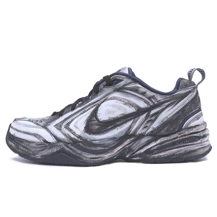 Nike Nike Air Monarch 4 Chunky Sneakers Unisex Low Top Black/Gray