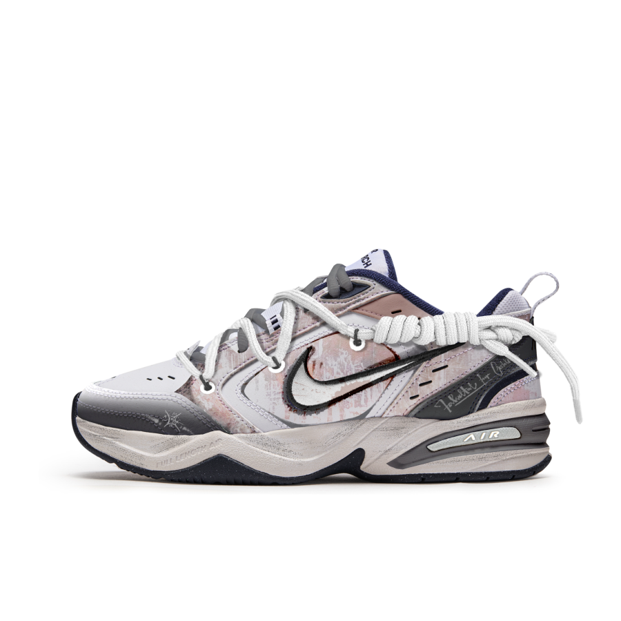 Nike Nike Air Monarch 4 Dirty Bag Slip Resistant Abrasion Resistant Low top Chunky Sneakers Unisex Gray Brown