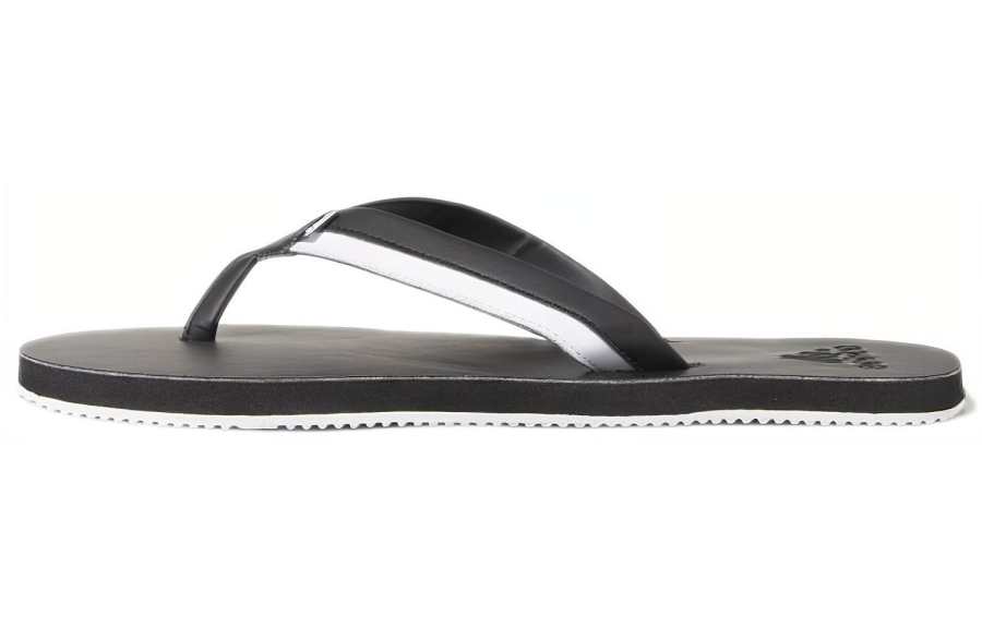 Adidas Adidas Rubber Sole Abrasion Resistant Slide Slippers Men's Black