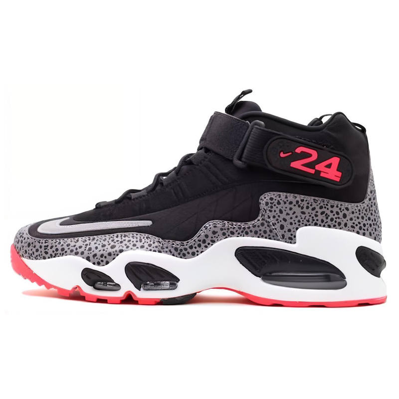 Nike Nike Air Griffey Max 1 Comfortable Slip Resistant Abrasion Resistant Mid top Basketball Shoes Unisex Black