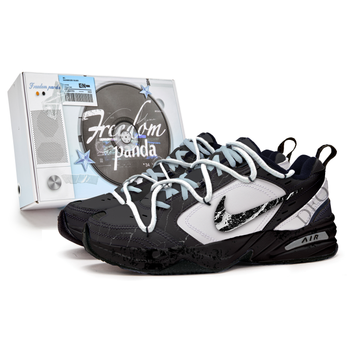 Nike Nike Air Monarch 4 Freedom Panda, Box Slip Resistant Abrasion Resistant Slip Resistant Abrasion Resistant Low top