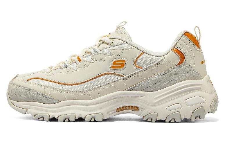 Skechers D'LITES Mocha Bear Low top Chunky Sneakers Women's Natural/Orange