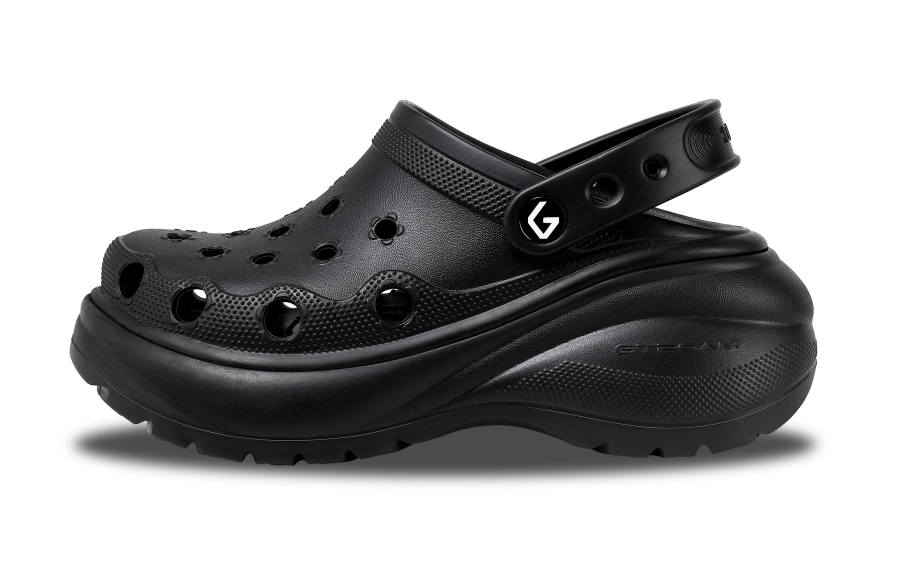 GOTO Floral Clogs Women's Night Black