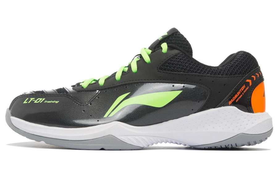Li-Ning Li Ning Thunder Collection Training Slip Resistant, Abrasion Resistant, Breathable Low top Badminton Shoes Unisex Black