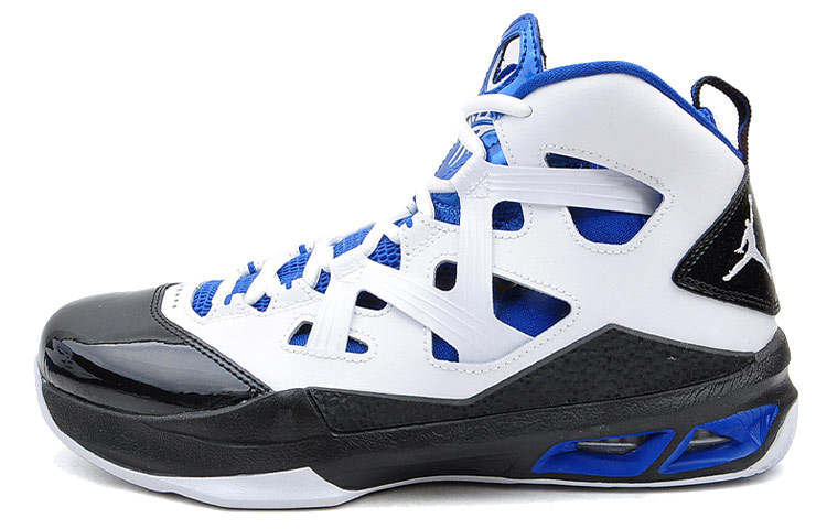 Jordan Jordan Melo M9 High top Performance Basketball Shoes Men's White Blue Black