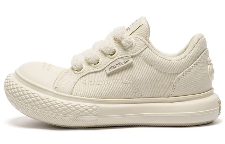 OLD ORDER CANVAS Chunky Shoes Low top Canvas Shoes Unisex White
