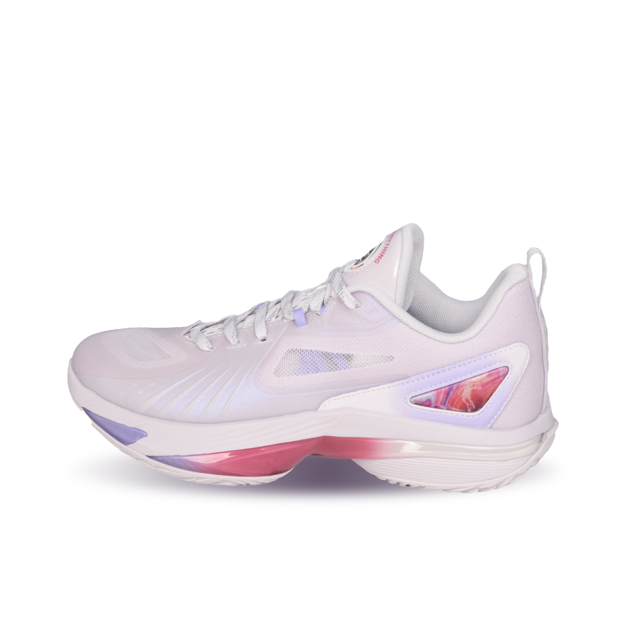 QIAODAN Slip Resistant Abrasion Resistant Low top Basketball Shoes Men's Purple