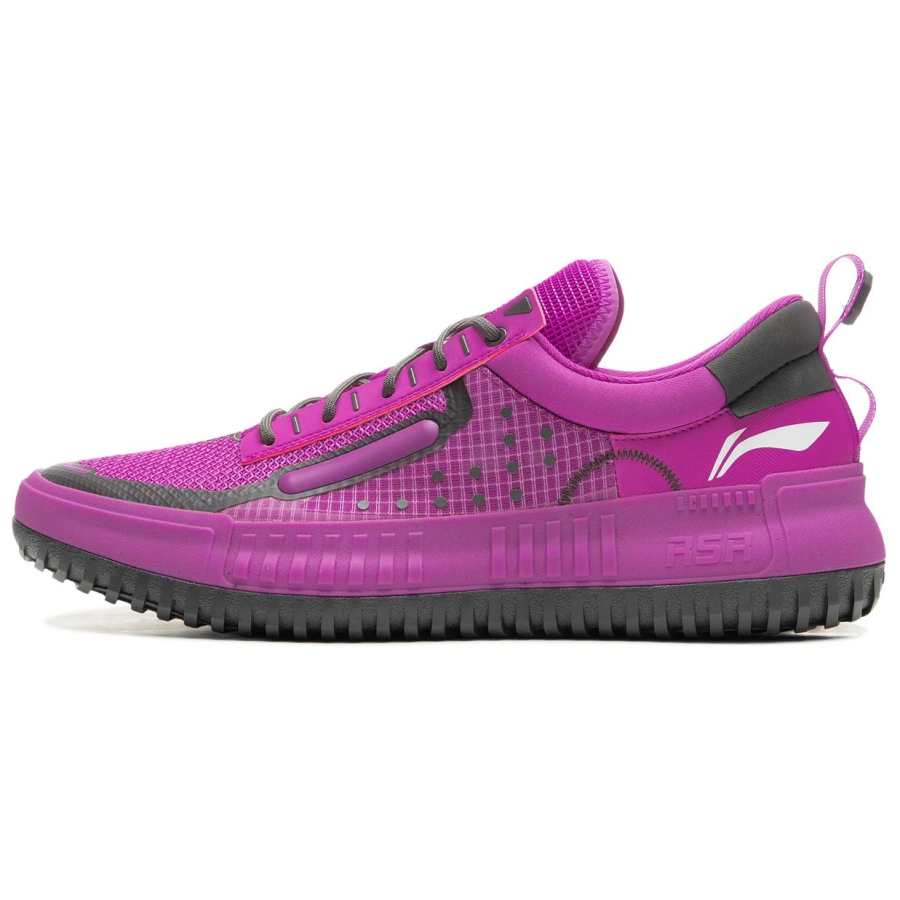 Li-Ning Li Ning RSR 202 Basketball Shoes Men's Low Top Purple Gray