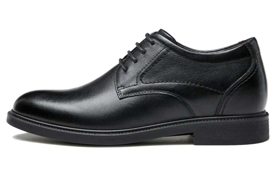CAMEL CAMEL Top Grain Cow Leather Dress Shoes Men's Black