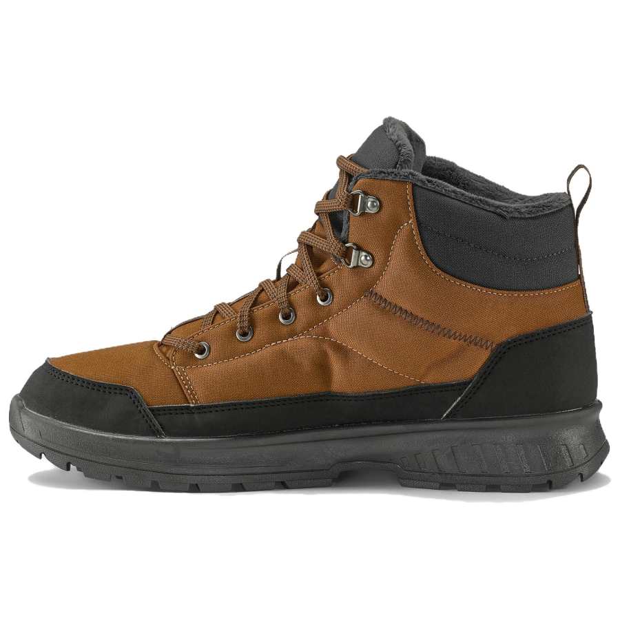 DECATHLON SH100 Waterproof Thermal Waterproof And Warm Comfortable Fashion, Fleece Lined Padded Snow Boots Men's Brown