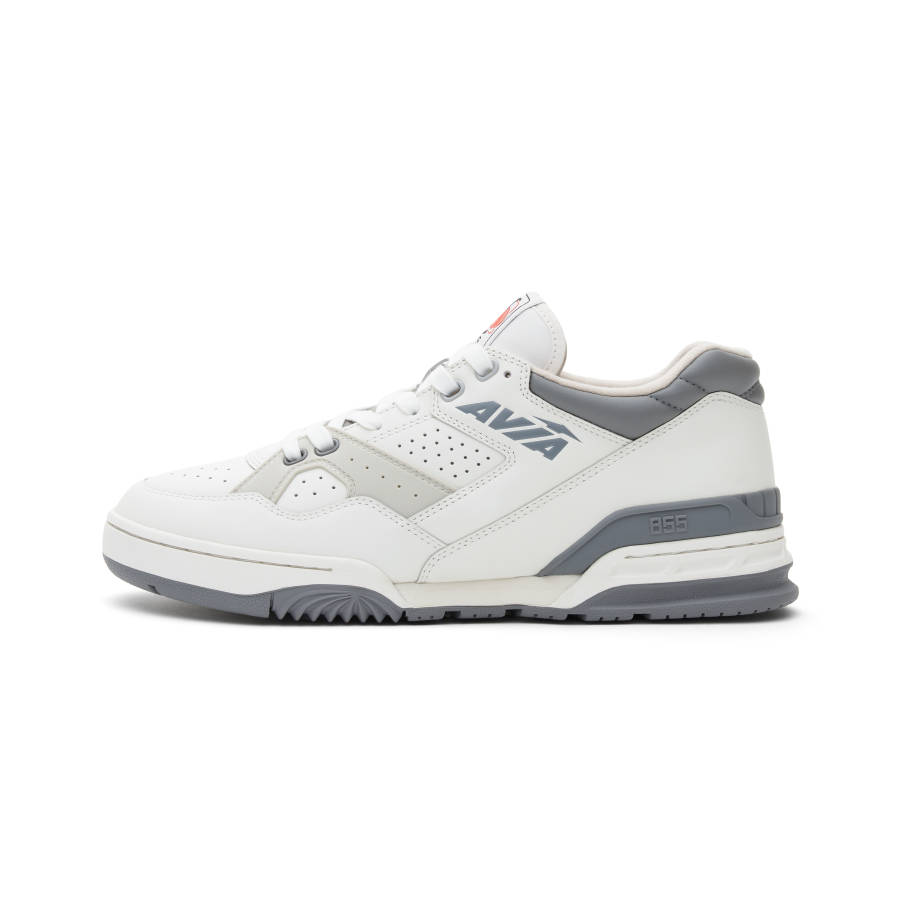 AVIA 855 Archive 8 Collection 855 Casual Athletic Shoes Low top Vintage Basketball Shoes Men's White Gray