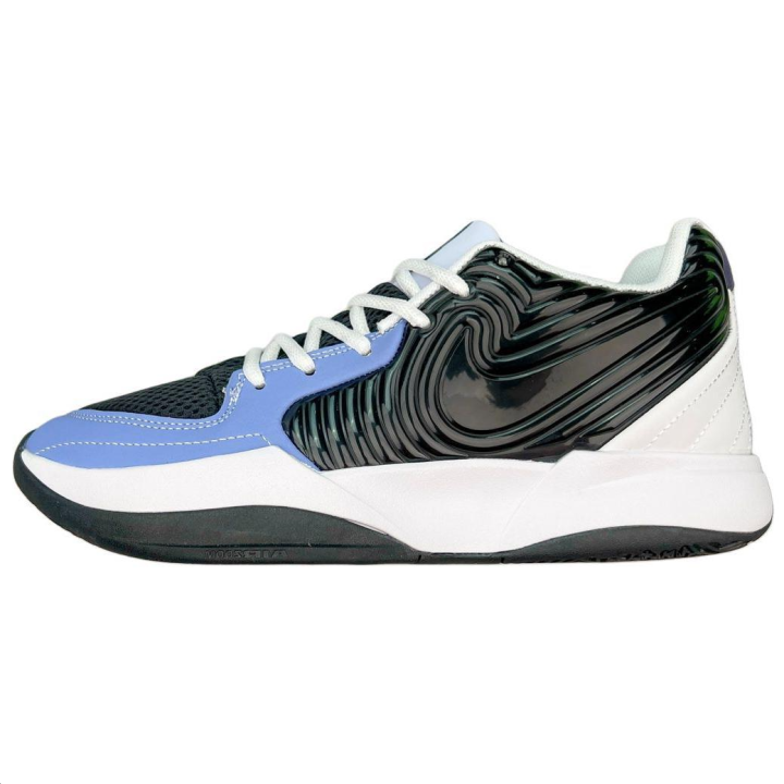 Nike Nike Slip Resistant Abrasion Resistant Low top Basketball Shoes Men's Black Blue