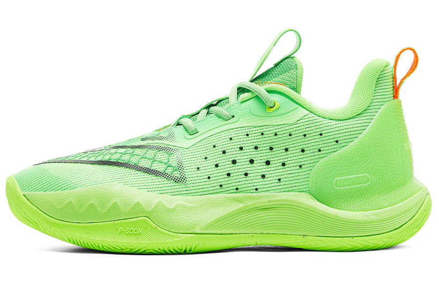 PEAK Taichi Triangle 4.0 Low top Basketball Shoes Unisex Electric Green