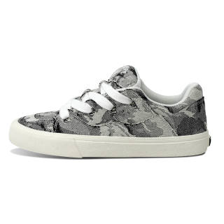 BURNING FLAME REVENFEXSPOTM x BURNING FLAME Thermal Height Increasing Low top Canvas Shoes Unisex Black Gray