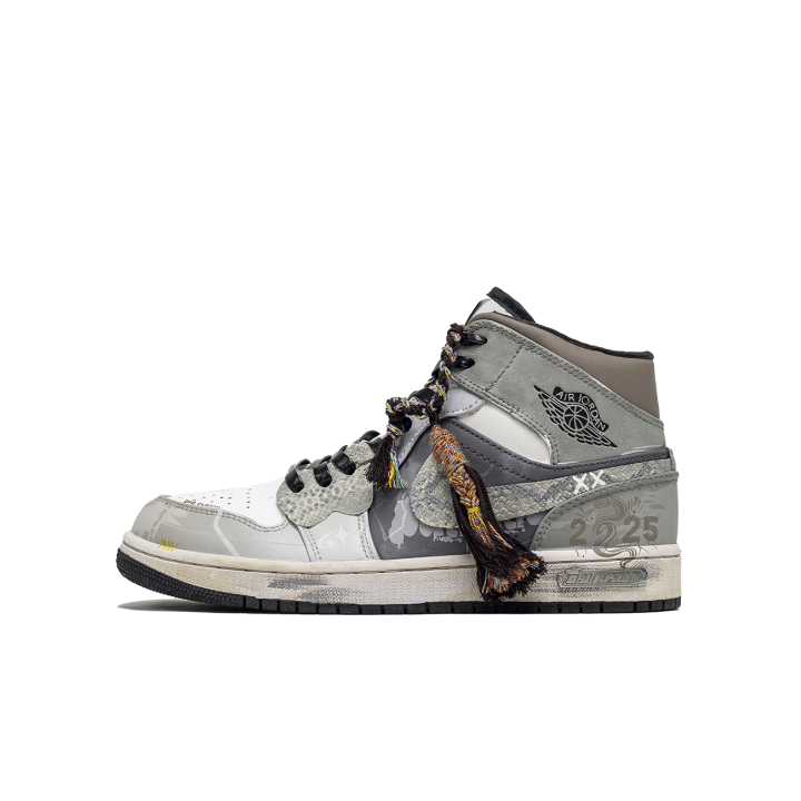 Jordan Jordan Air Jordan 1 ADCDAVINCI Custom, Desolate Trail Abrasion Resistant Breathable Abrasion Resistant Breathable