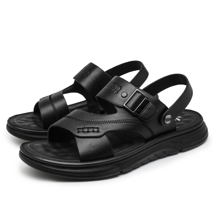 Jeep Jeep Beach Sandals Men's Black Brown
