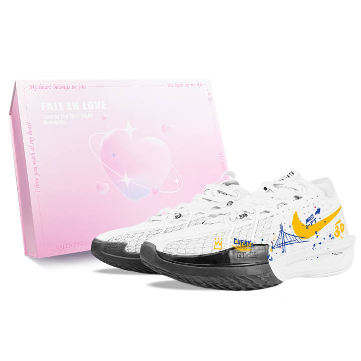 Nike Nike G.T. Cut 3 EP BNK Curry Graffiti Low top Basketball Shoes Men's White Yellow