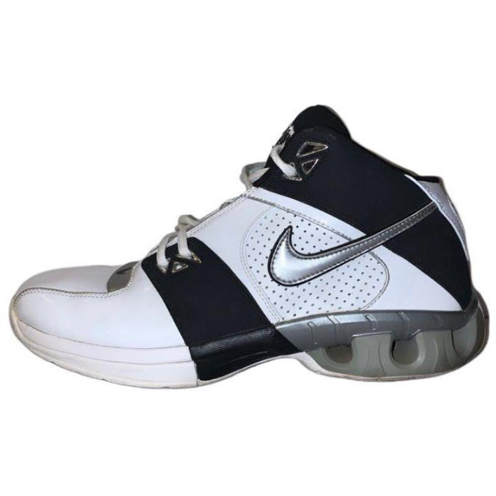 Nike Nike Slip Resistant Abrasion Resistant Mid top Basketball Shoes Men's Black White