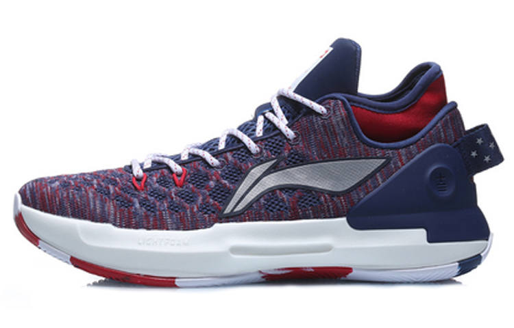 Li-Ning Li Ning YuShuai 13 Cushioning Slip Resistant Abrasion Resistant Low top Basketball Shoes Men's Navy
