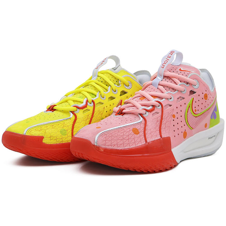 Nike Nike G.T. Cut 3 EP Cushioning, Wear Resistant Low top Basketball Shoes Unisex Pink Yellow